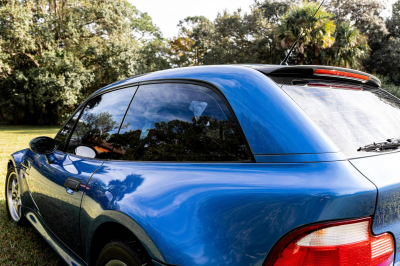 1999 BMW M Coupe in Estoril Blue Metallic over Estoril Blue & Black Nappa