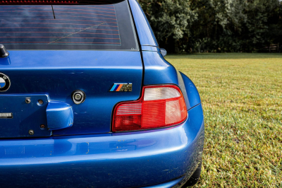 1999 BMW M Coupe in Estoril Blue Metallic over Estoril Blue & Black Nappa