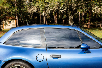 1999 BMW M Coupe in Estoril Blue Metallic over Estoril Blue & Black Nappa