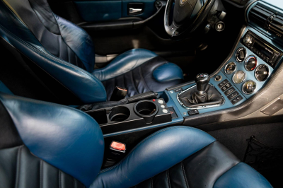 1999 BMW M Coupe in Estoril Blue Metallic over Estoril Blue & Black Nappa