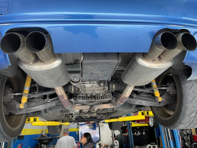 1999 BMW M Coupe in Estoril Blue Metallic over Estoril Blue & Black Nappa