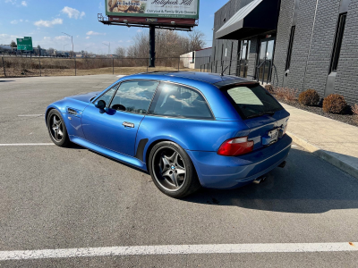 1999 BMW M Coupe in Estoril Blue Metallic over Estoril Blue & Black Nappa