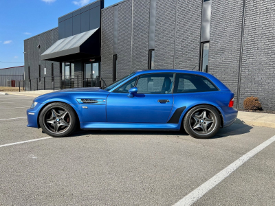 1999 BMW M Coupe in Estoril Blue Metallic over Estoril Blue & Black Nappa