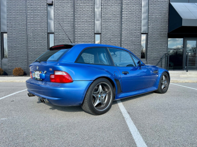 1999 BMW M Coupe in Estoril Blue Metallic over Estoril Blue & Black Nappa