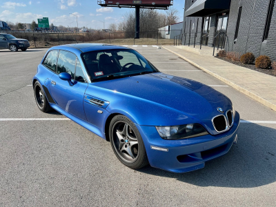 1999 BMW M Coupe in Estoril Blue Metallic over Estoril Blue & Black Nappa
