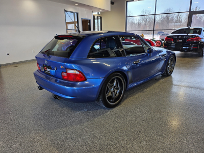 1999 BMW M Coupe in Estoril Blue Metallic over Estoril Blue & Black Nappa