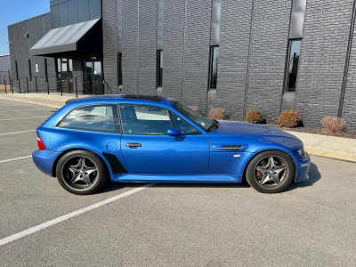 1999 BMW M Coupe in Estoril Blue Metallic over Estoril Blue & Black Nappa