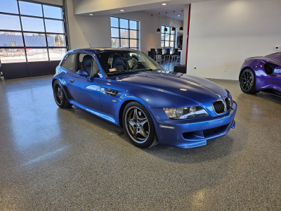 1999 BMW M Coupe in Estoril Blue Metallic over Estoril Blue & Black Nappa