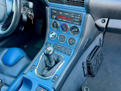 1999 BMW M Coupe in Estoril Blue Metallic over Estoril Blue & Black Nappa