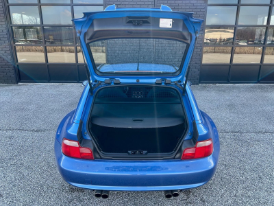 1999 BMW M Coupe in Estoril Blue Metallic over Estoril Blue & Black Nappa