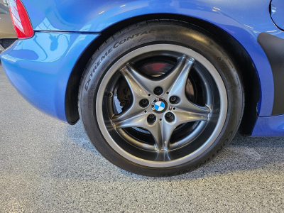 1999 BMW M Coupe in Estoril Blue Metallic over Estoril Blue & Black Nappa