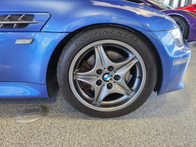 1999 BMW M Coupe in Estoril Blue Metallic over Estoril Blue & Black Nappa