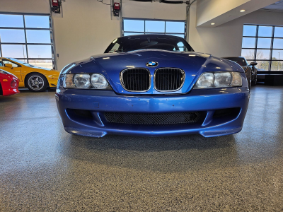 1999 BMW M Coupe in Estoril Blue Metallic over Estoril Blue & Black Nappa