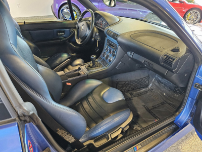 1999 BMW M Coupe in Estoril Blue Metallic over Estoril Blue & Black Nappa