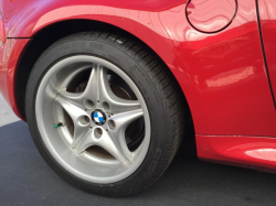 1999 BMW M Coupe in Imola Red 2 over Imola Red & Black Nappa