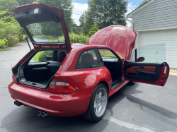 1999 BMW M Coupe in Imola Red 2 over Imola Red & Black Nappa