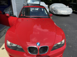 1999 BMW M Coupe in Imola Red 2 over Imola Red & Black Nappa