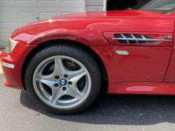 1999 BMW M Coupe in Imola Red 2 over Imola Red & Black Nappa