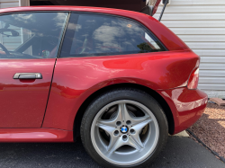 1999 BMW M Coupe in Imola Red 2 over Imola Red & Black Nappa