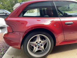 1999 BMW M Coupe in Imola Red 2 over Imola Red & Black Nappa