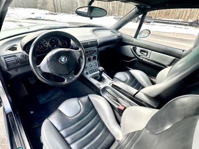 1999 BMW M Coupe in Arctic Silver Metallic over Dark Gray & Black Nappa