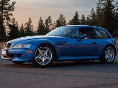 1999 BMW M Coupe in Estoril Blue Metallic over Estoril Blue & Black Nappa