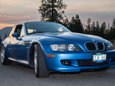 1999 BMW M Coupe in Estoril Blue Metallic over Estoril Blue & Black Nappa