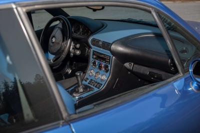 1999 BMW M Coupe in Estoril Blue Metallic over Estoril Blue & Black Nappa