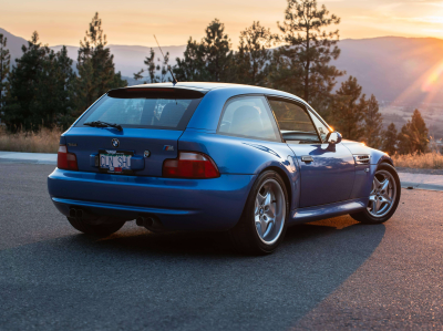 1999 BMW M Coupe in Estoril Blue Metallic over Estoril Blue & Black Nappa