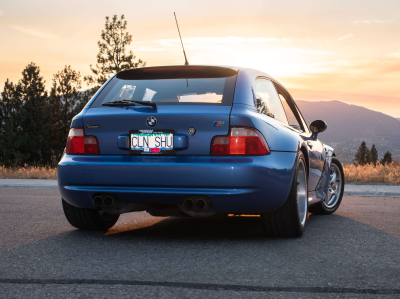 1999 BMW M Coupe in Estoril Blue Metallic over Estoril Blue & Black Nappa