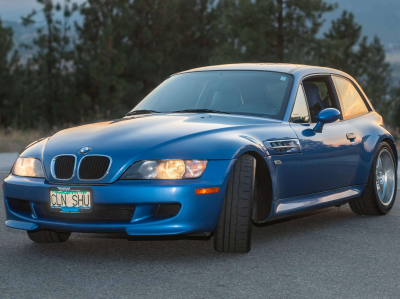 1999 BMW M Coupe in Estoril Blue Metallic over Estoril Blue & Black Nappa