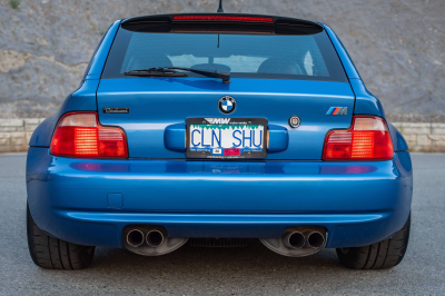 1999 BMW M Coupe in Estoril Blue Metallic over Estoril Blue & Black Nappa