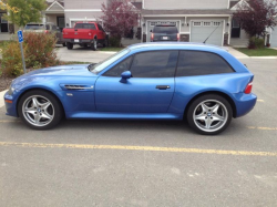 1999 BMW M Coupe in Estoril Blue Metallic over Dark Gray & Black Nappa