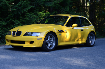 1999 BMW M Coupe in Dakar Yellow 2 over Black Nappa