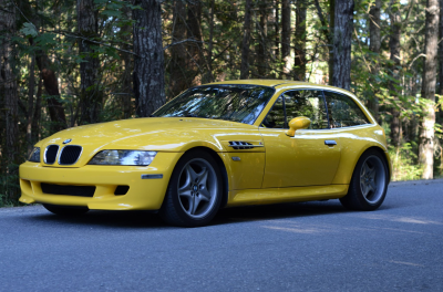 1999 BMW M Coupe in Dakar Yellow 2 over Black Nappa
