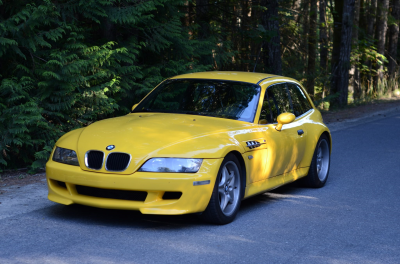 1999 BMW M Coupe in Dakar Yellow 2 over Black Nappa