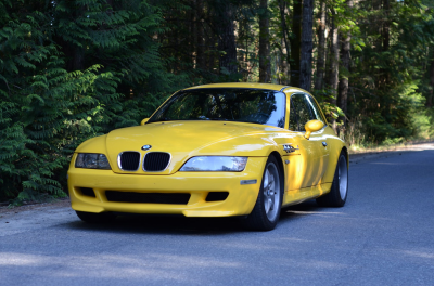 1999 BMW M Coupe in Dakar Yellow 2 over Black Nappa