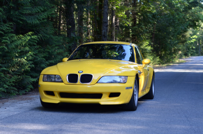 1999 BMW M Coupe in Dakar Yellow 2 over Black Nappa