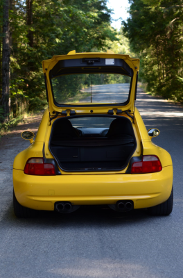1999 BMW M Coupe in Dakar Yellow 2 over Black Nappa