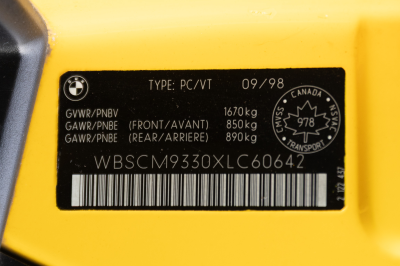 1999 BMW M Coupe in Dakar Yellow 2 over Black Nappa