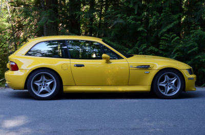 1999 BMW M Coupe in Dakar Yellow 2 over Black Nappa