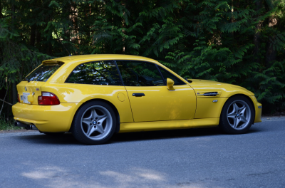 1999 BMW M Coupe in Dakar Yellow 2 over Black Nappa