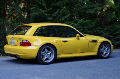 1999 BMW M Coupe in Dakar Yellow 2 over Black Nappa