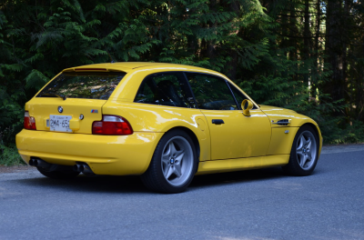 1999 BMW M Coupe in Dakar Yellow 2 over Black Nappa