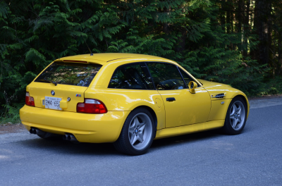 1999 BMW M Coupe in Dakar Yellow 2 over Black Nappa