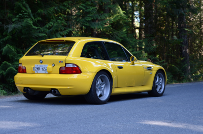 1999 BMW M Coupe in Dakar Yellow 2 over Black Nappa