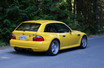 1999 BMW M Coupe in Dakar Yellow 2 over Black Nappa