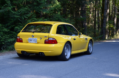 1999 BMW M Coupe in Dakar Yellow 2 over Black Nappa