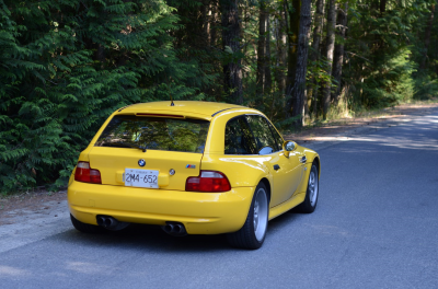 1999 BMW M Coupe in Dakar Yellow 2 over Black Nappa