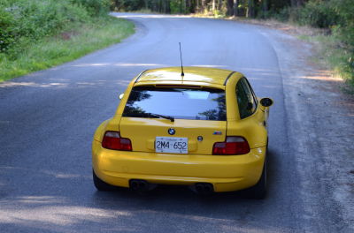 1999 BMW M Coupe in Dakar Yellow 2 over Black Nappa